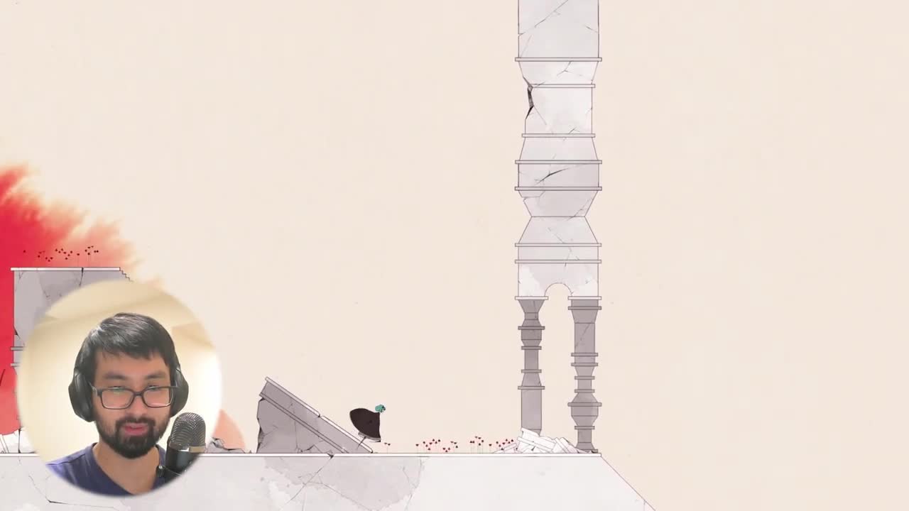 边玩《GRIS》学日语：穿过沙漠沙暴，躲进建筑再前进