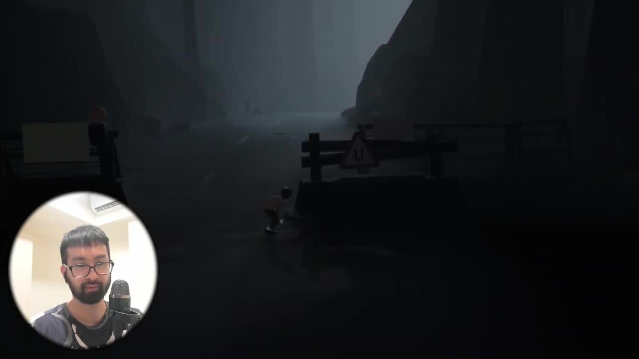 边玩《Inside》学日语：雾中过河，被狗和追兵追着拼命逃跑